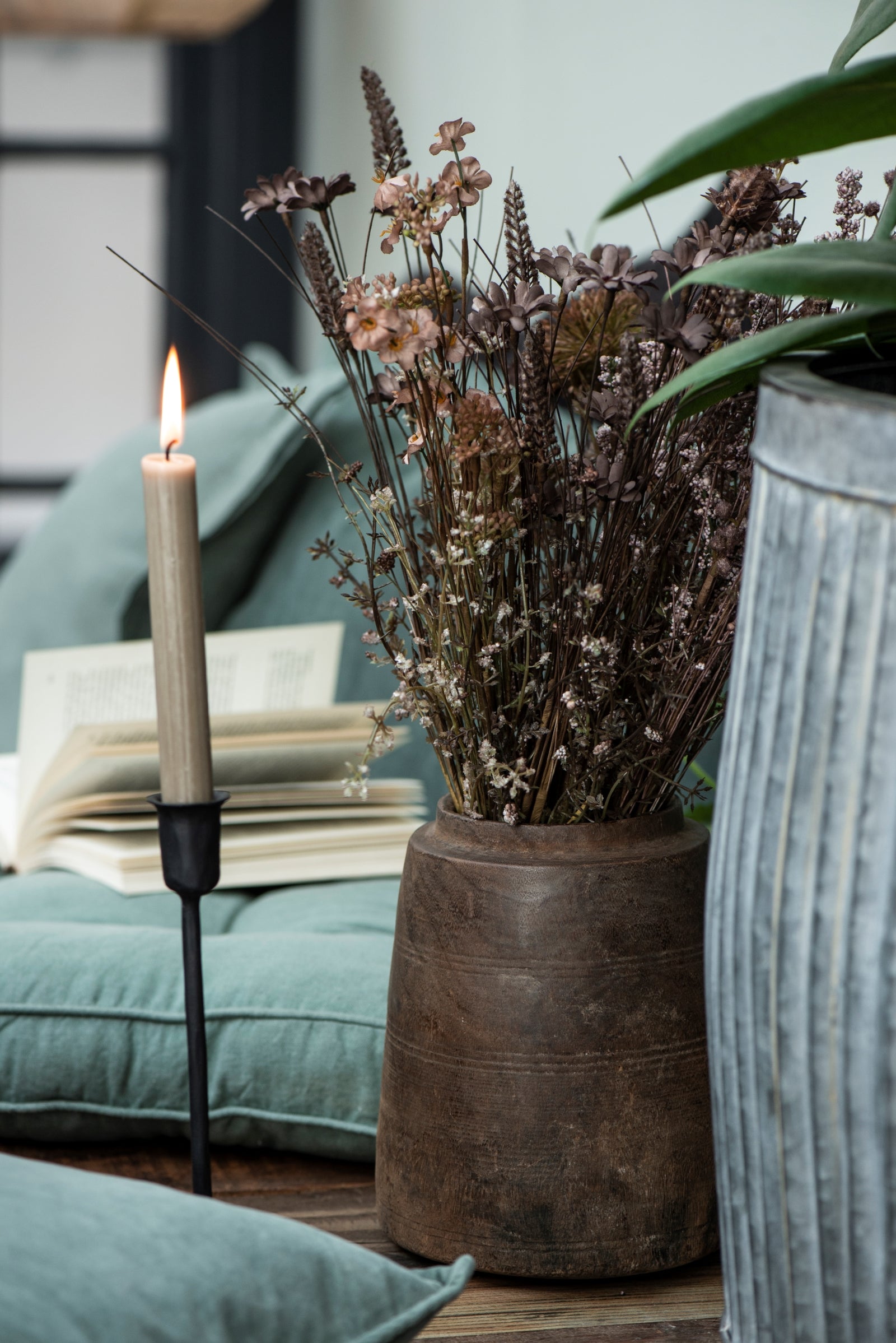 Stabkerze RUSTIKAL | Beige