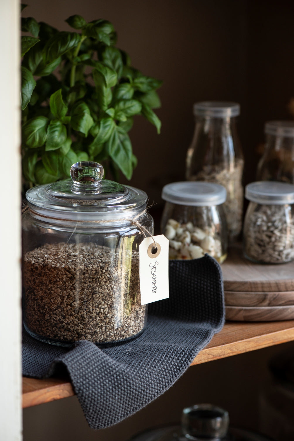 Spüllappen Baumwolle Dunkelgrau