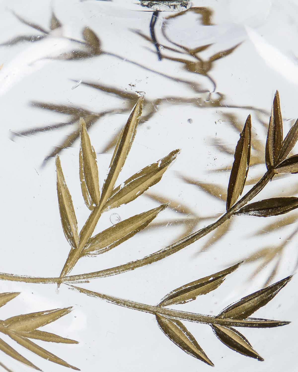 Hängedekoration LEAF | Clear - Gold