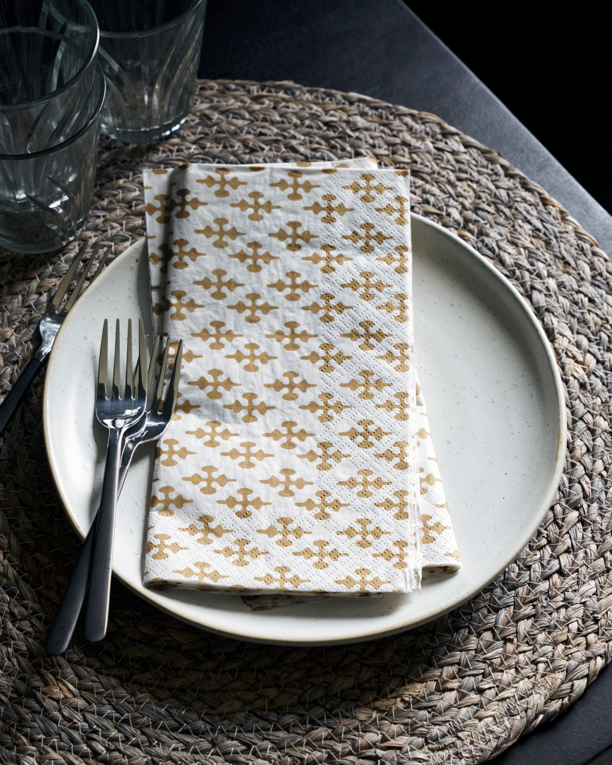 Papierservietten SHIELD | Gold