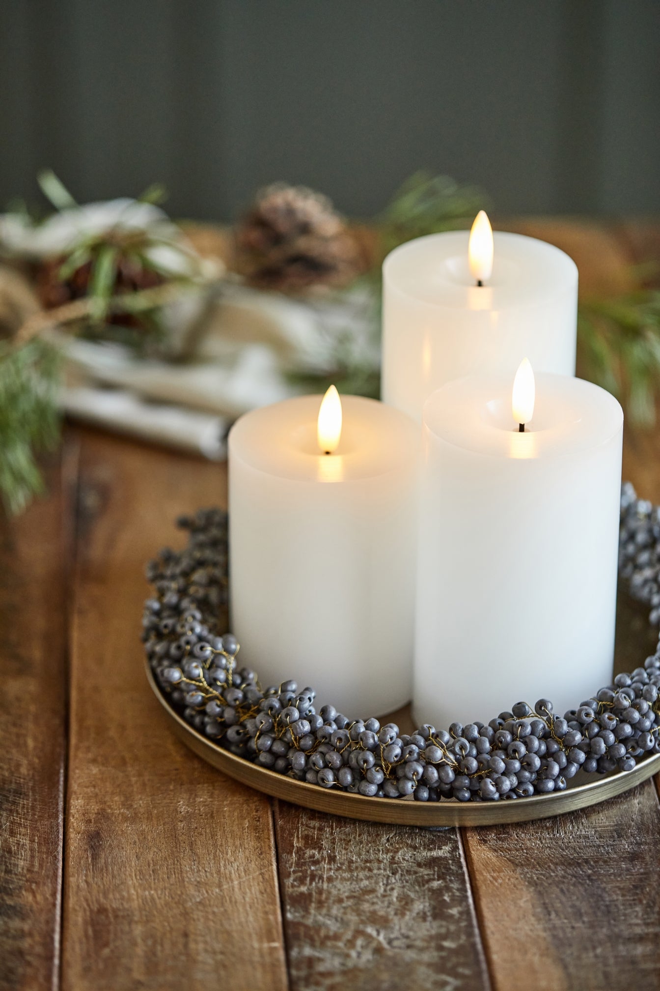 Tablett | Gold Ø: 22 cm