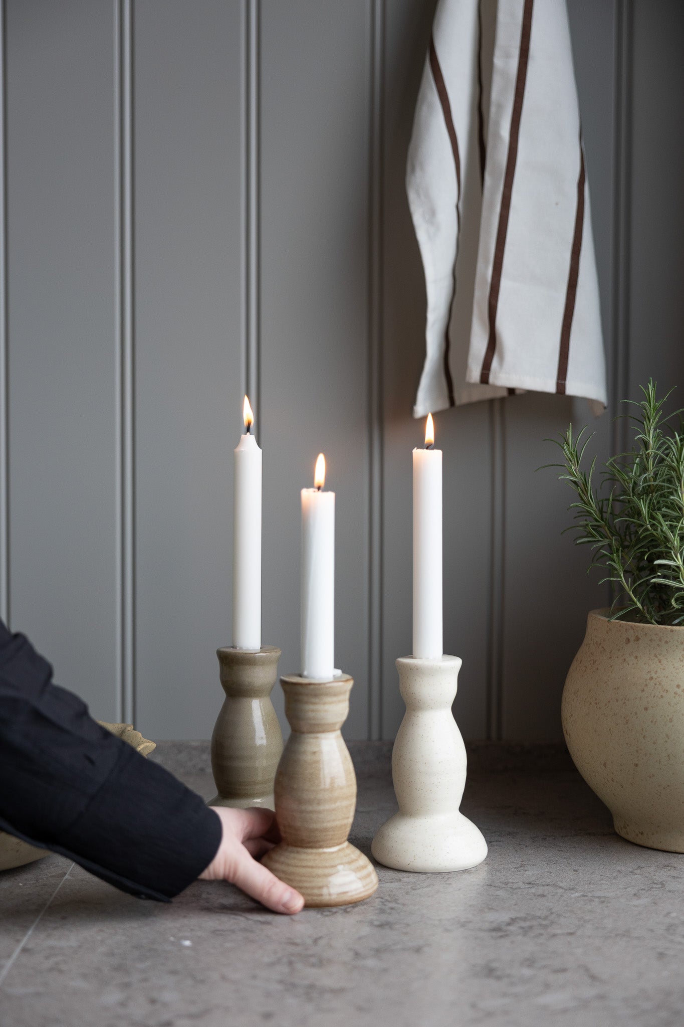 Kerzenhalter DALSTORP | Grau