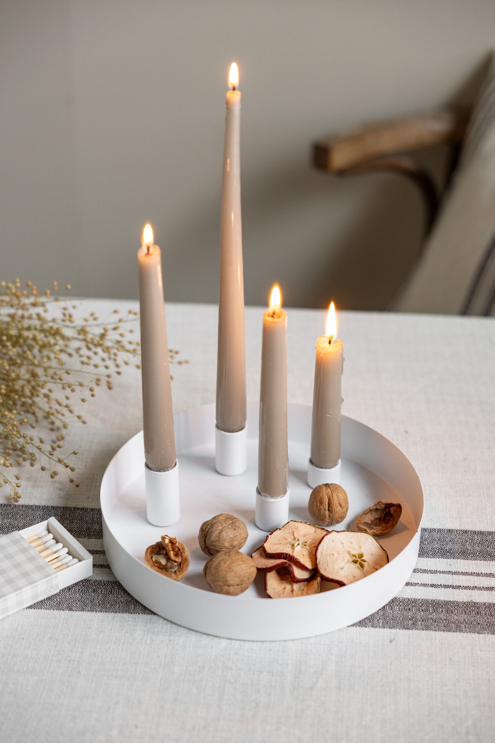 Kerzenhalter SUND | Weiss  ∅ 24 cm