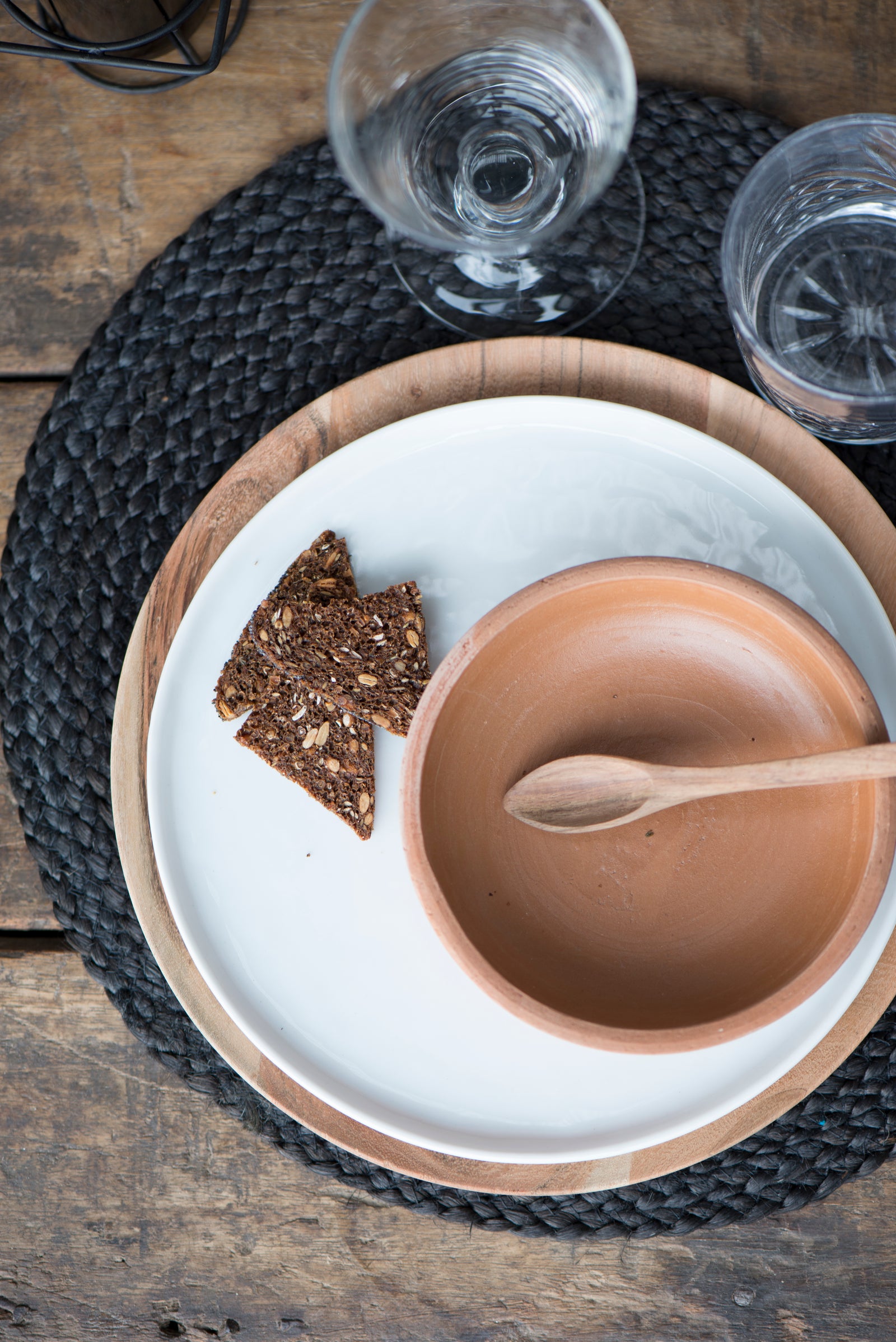 Tischset JUTE | Schwarz