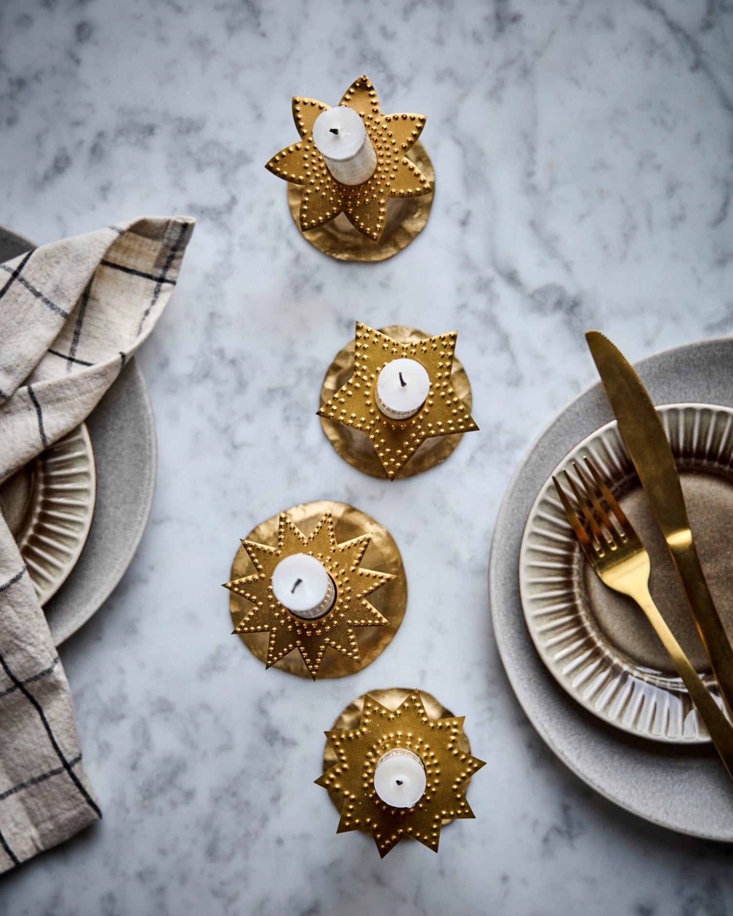 Kerzenringe GOLD | 3-er Set