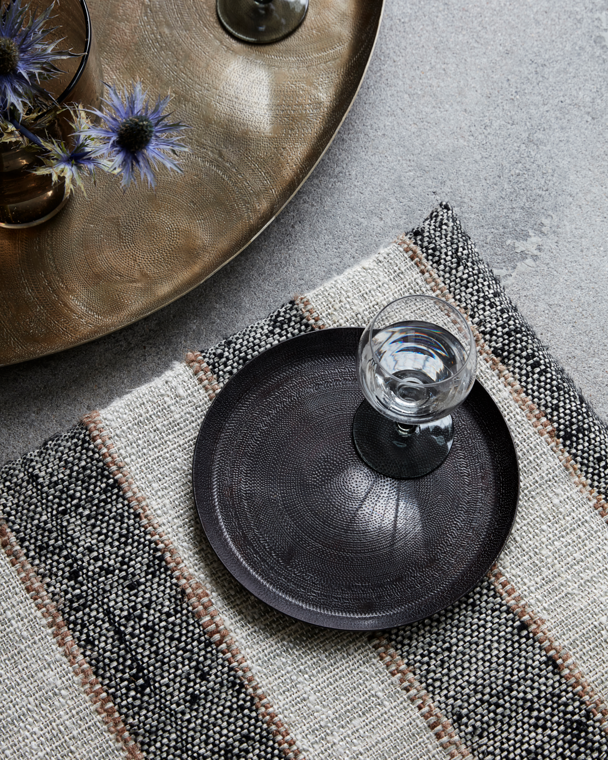 Tablett Antique brown | Ø 24 cm