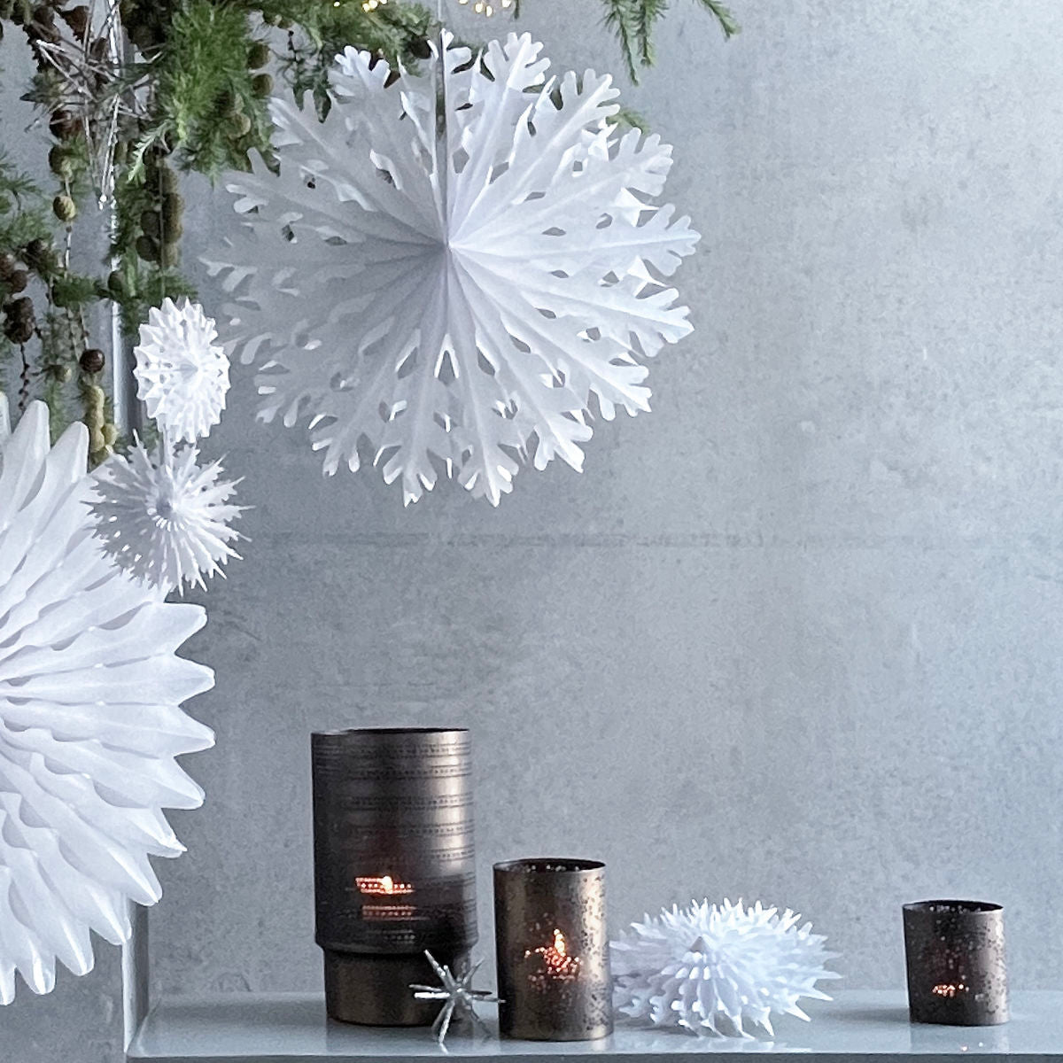 Papierstern FOLD | Weiss Ø: 45 cm