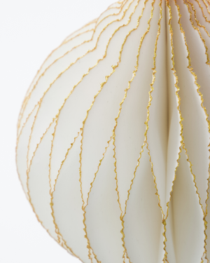 Weihnachtsdekoration ALSTA | Medium Off-white - Golden