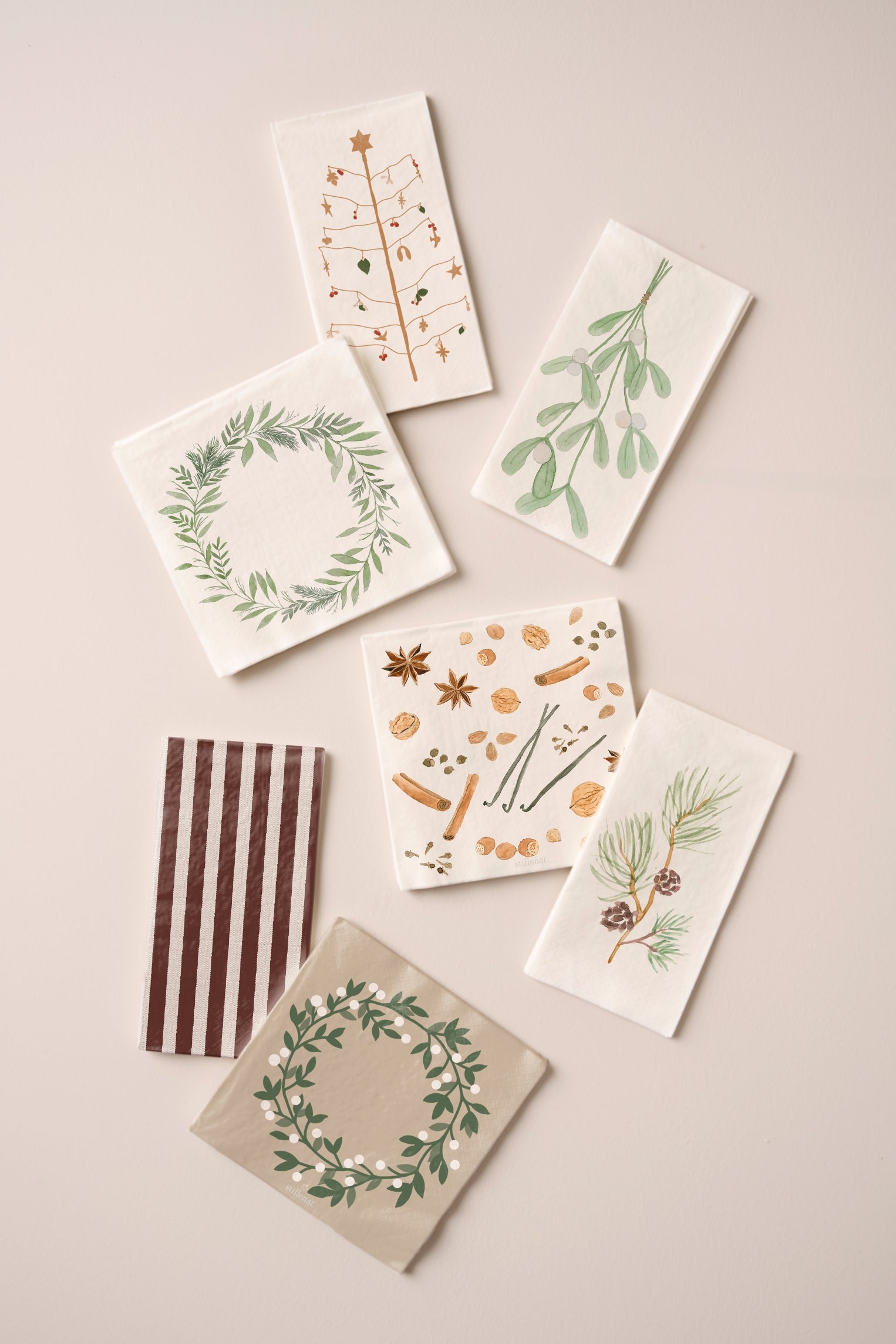 Papierservietten SCHNEEBEEREN