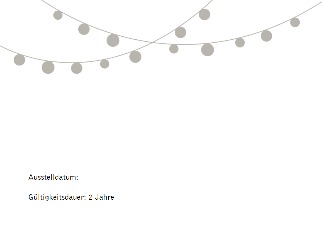 Geschenkgutschein (Klappkarte)