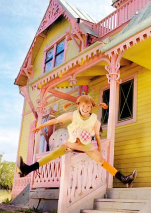 Postkarte | PIPPI VOR VILLA KUNTERBUNT