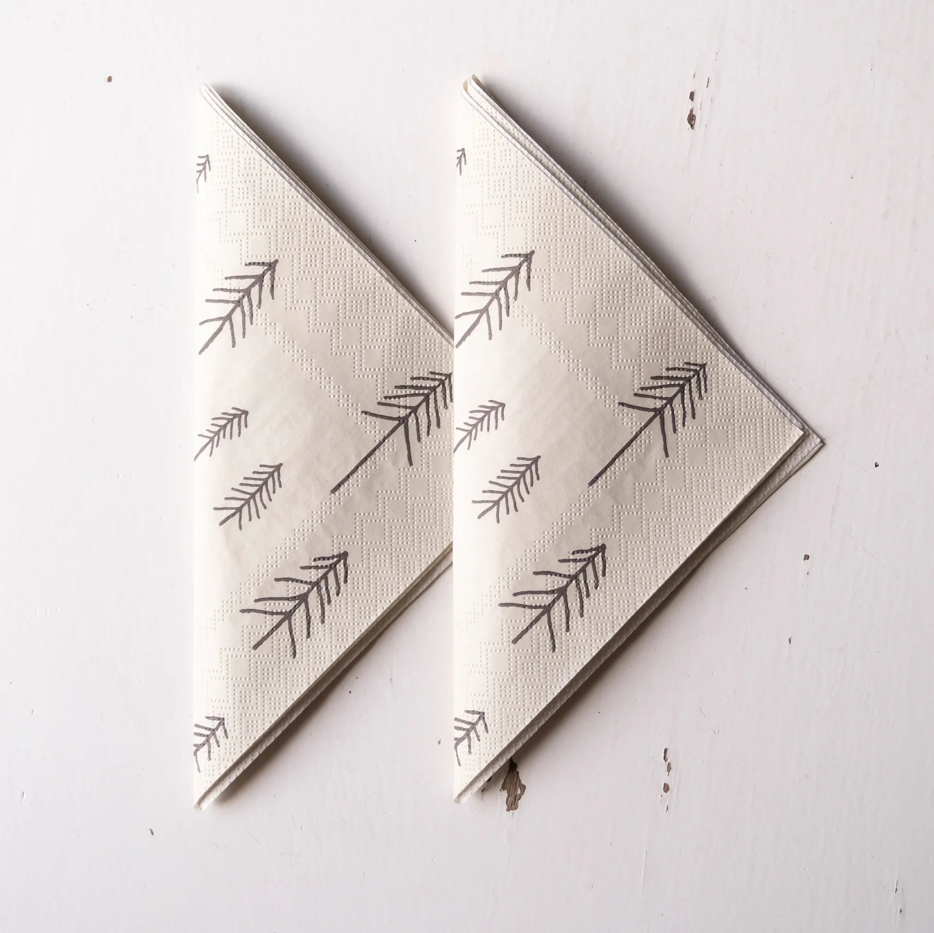 Papierservietten TALL  | Beige - Schwarz