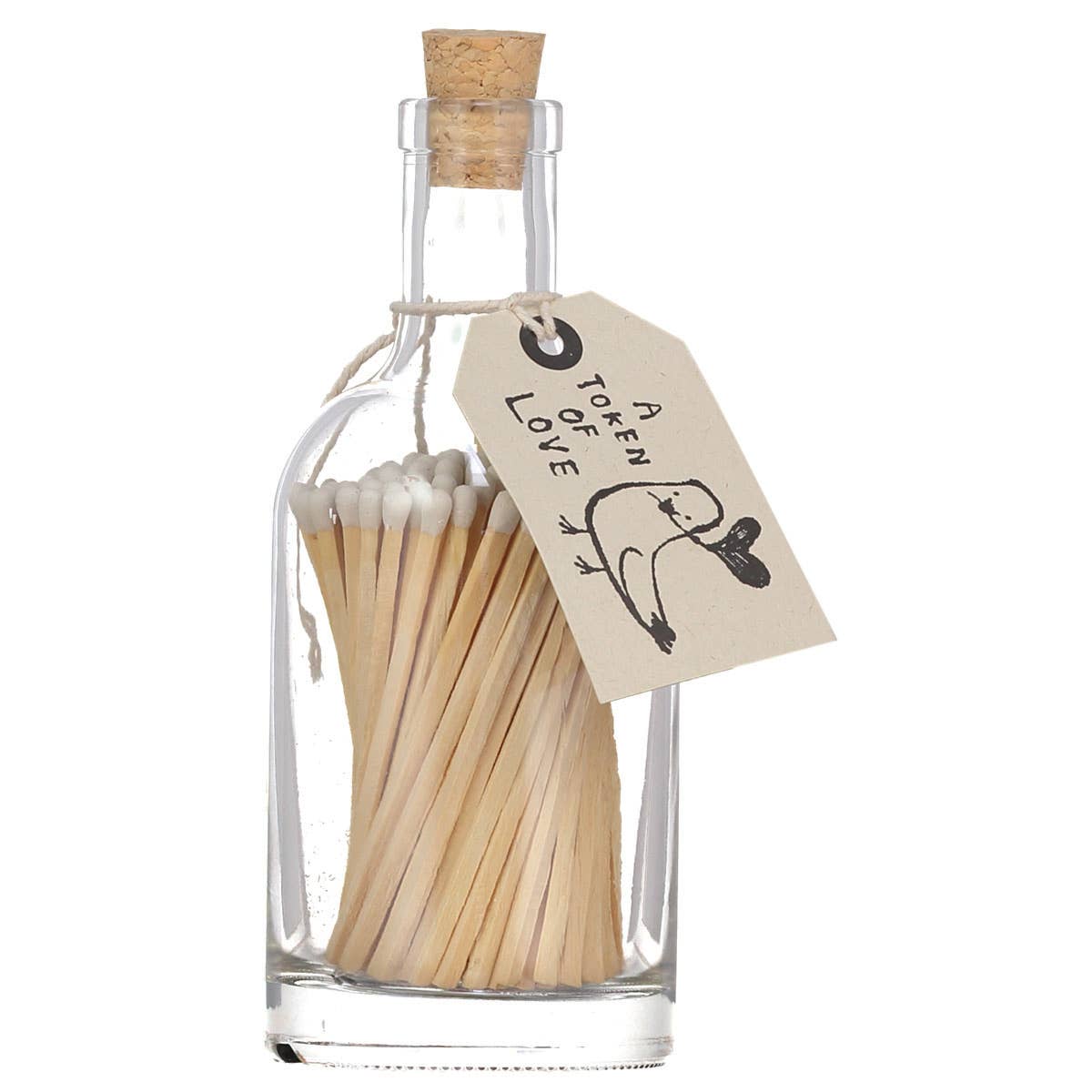 Streichhölzer EIN ZEICHEN DER LIEBE | Glasflasche