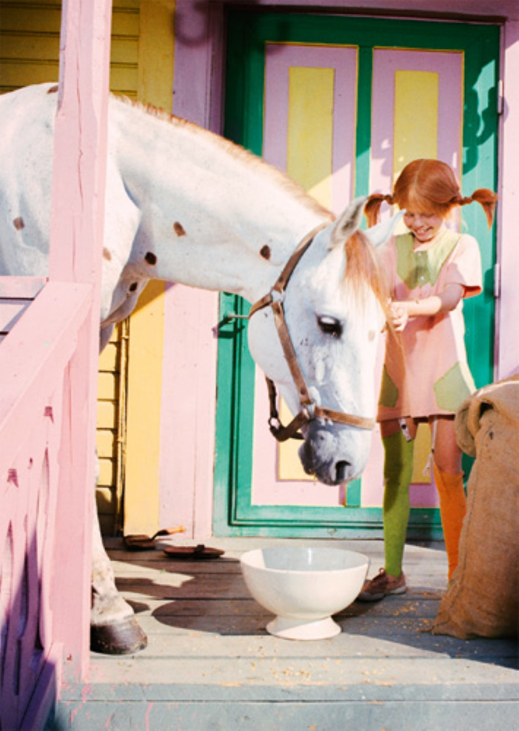 Postkarte | PIPPI FÜTTERT KLEINER ONKEL