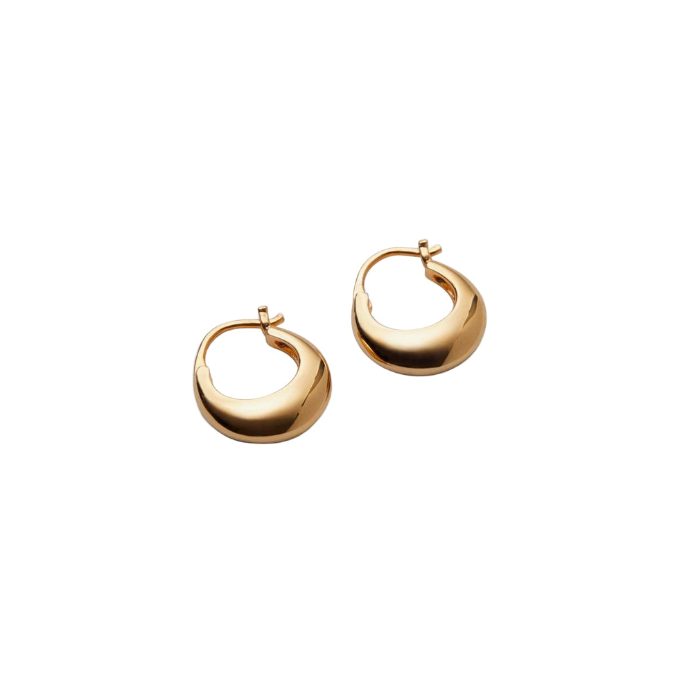 Ohrringe SMALL ATLAS | Gold 14 mm