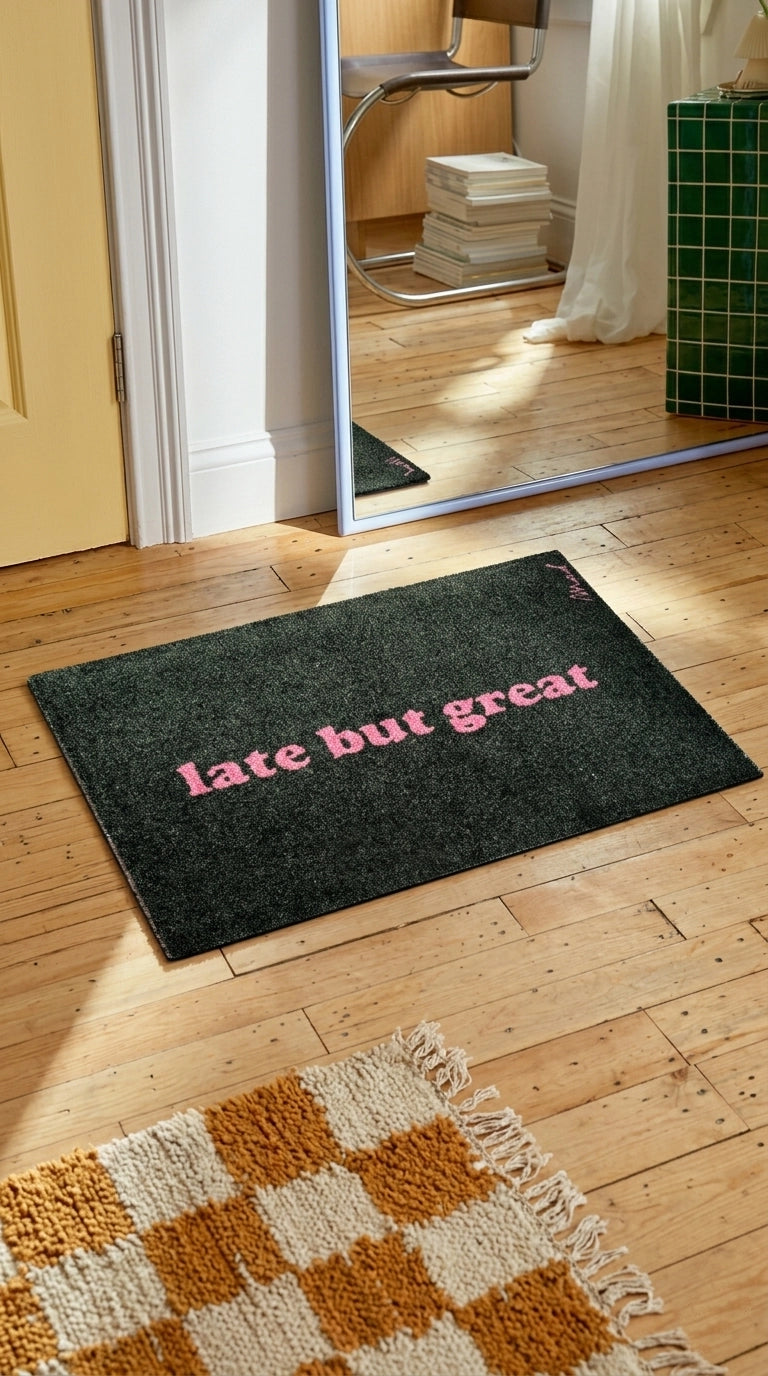 Fussmatte MARTA | 50 x 75 cm (Grundfarbe ist D`Olive..)