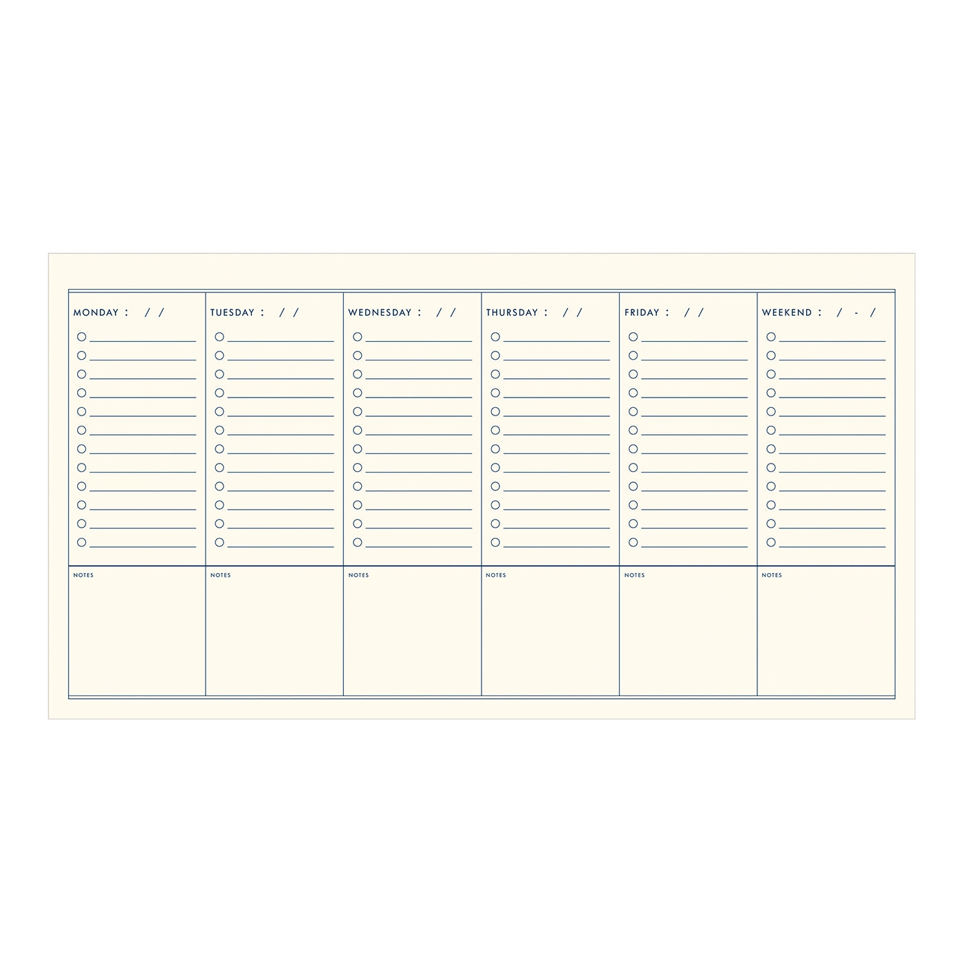 Wochenplaner | DAY BY DAY