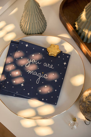 Papierservietten you are magic | Blau 33 x 33 cm