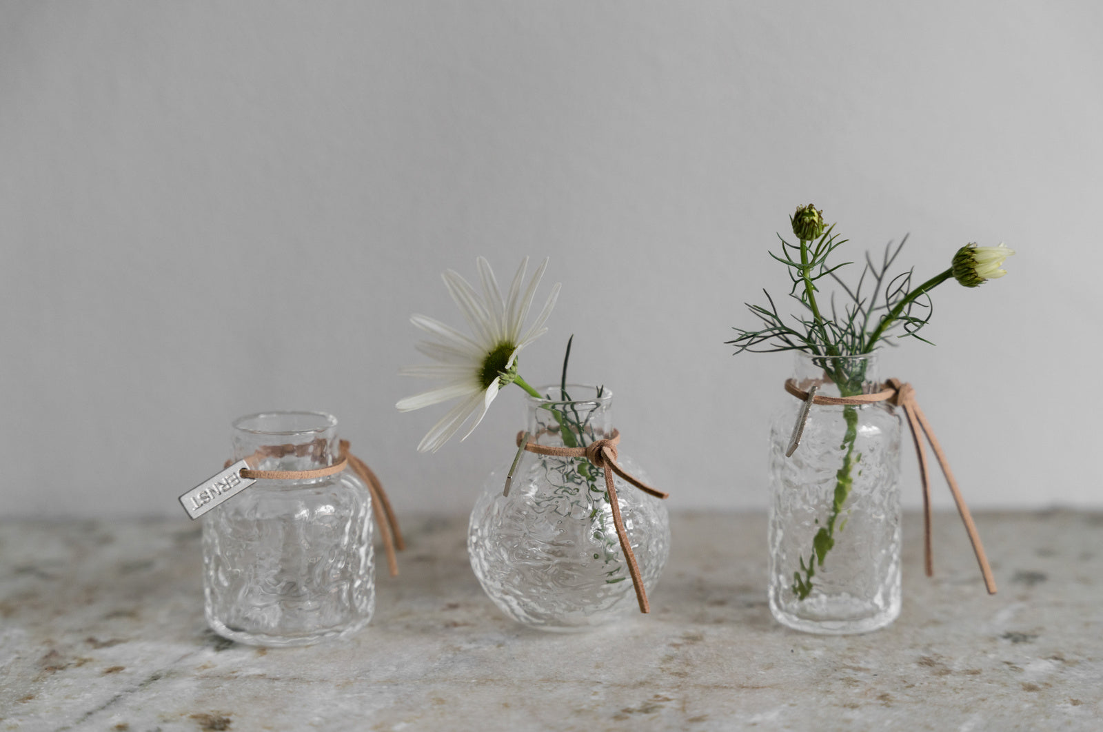Vasen ERNST MINI | STRUKTUR 3-er Set