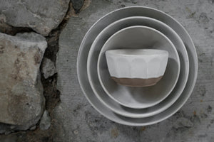 Schale ERNST | Weiss - Natur Ø: 16 cm