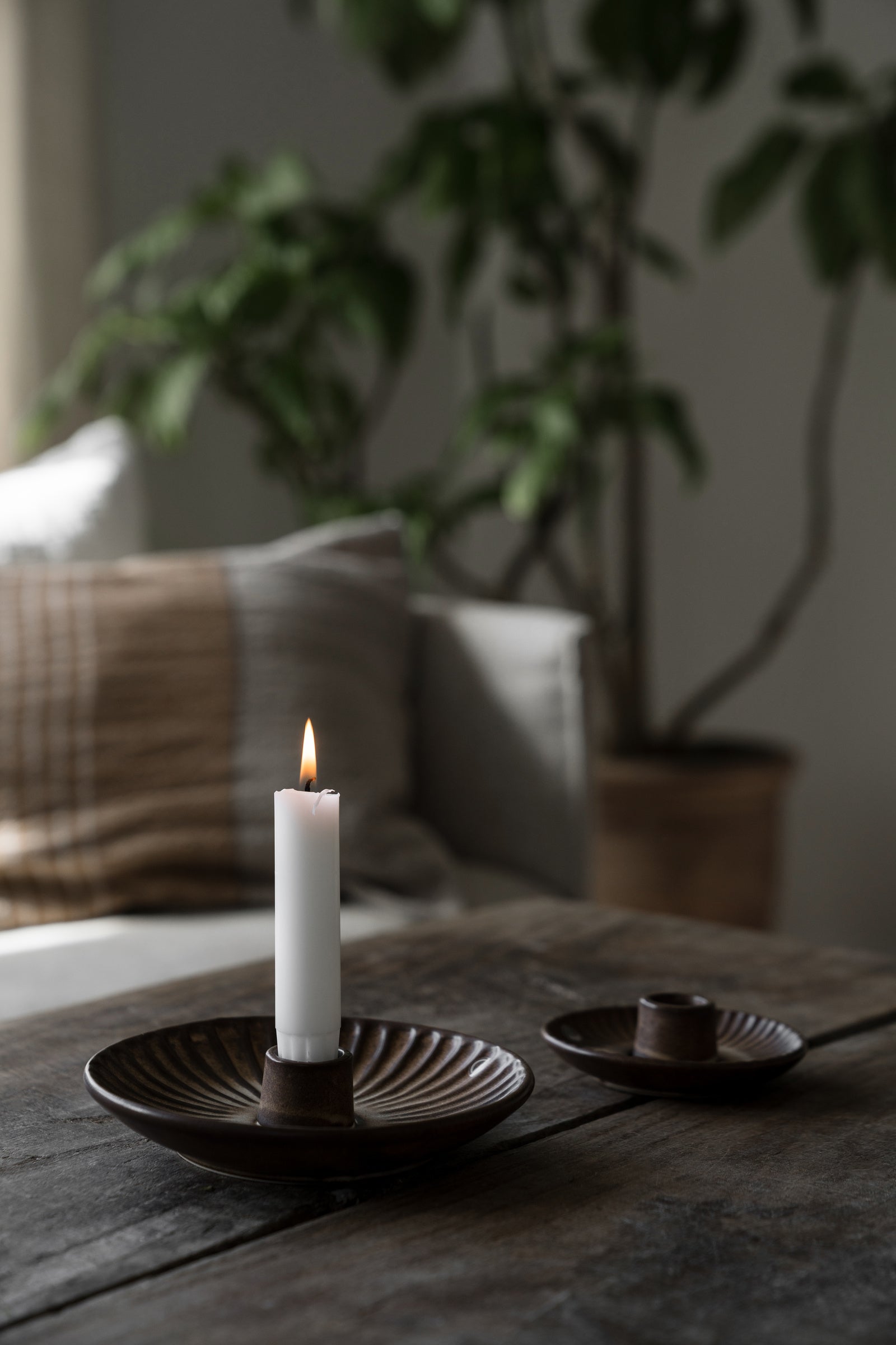 Kerzenhalter | Braun