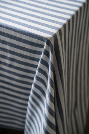 Tischdecke STRIPE | Blau / Weiss 300 x 145 cm