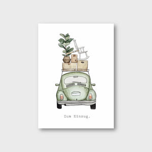 Postkarte ZUM EINZUG
