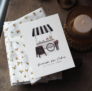 Postkarte EISWAGEN