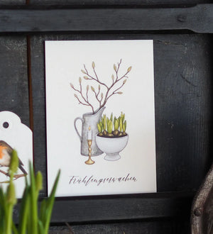 Postkarte FRÜHLINGSERWACHEN