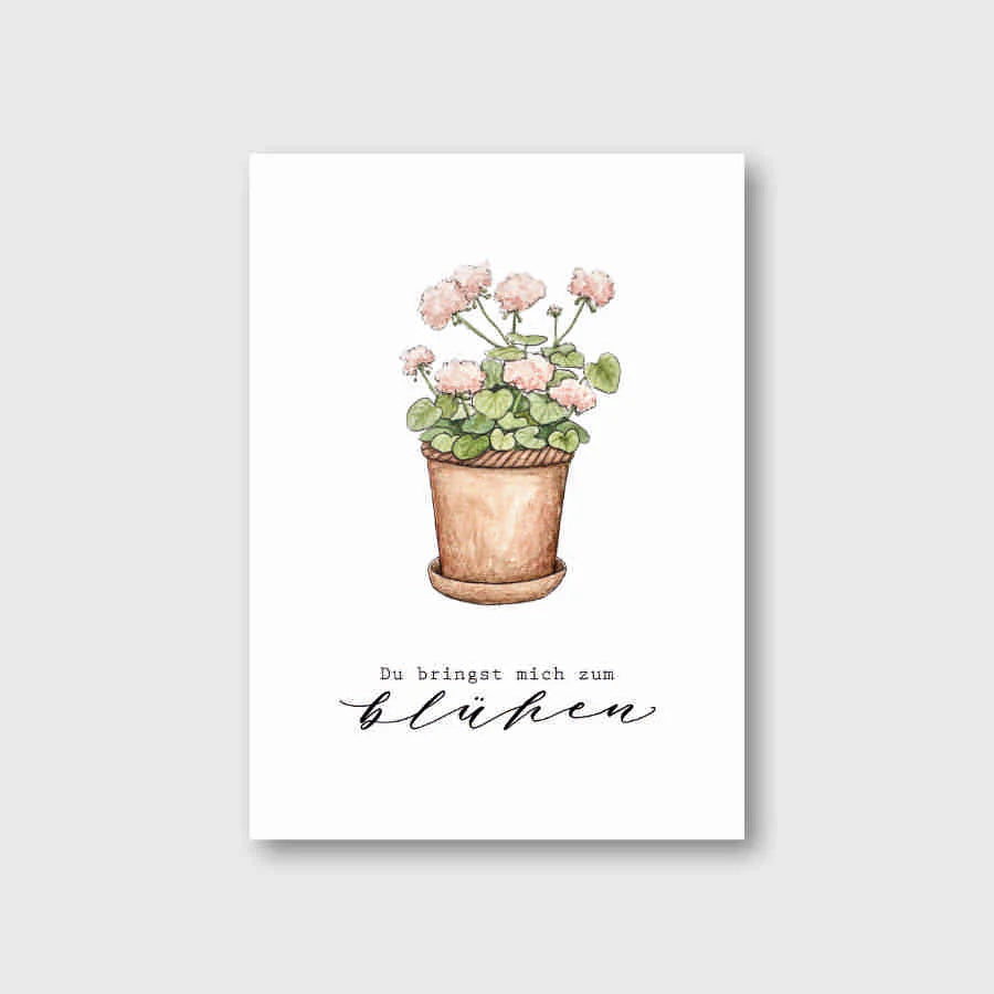 Postkarte GERANIE