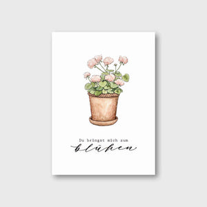 Postkarte GERANIE