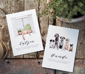 Postkarte KATZENLIEBE