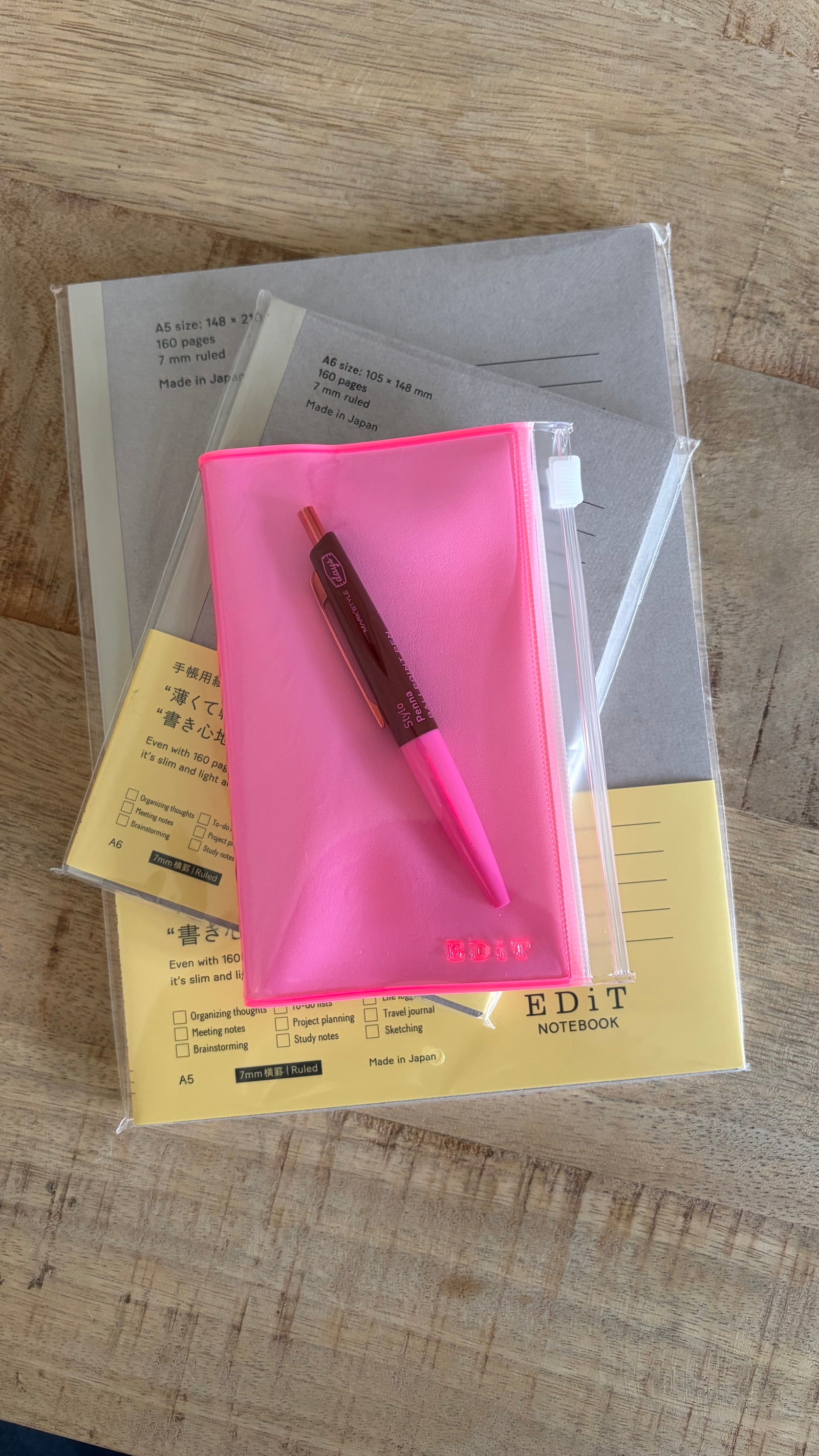 Notizbuch EDIT | PINK 8 x 13 cm