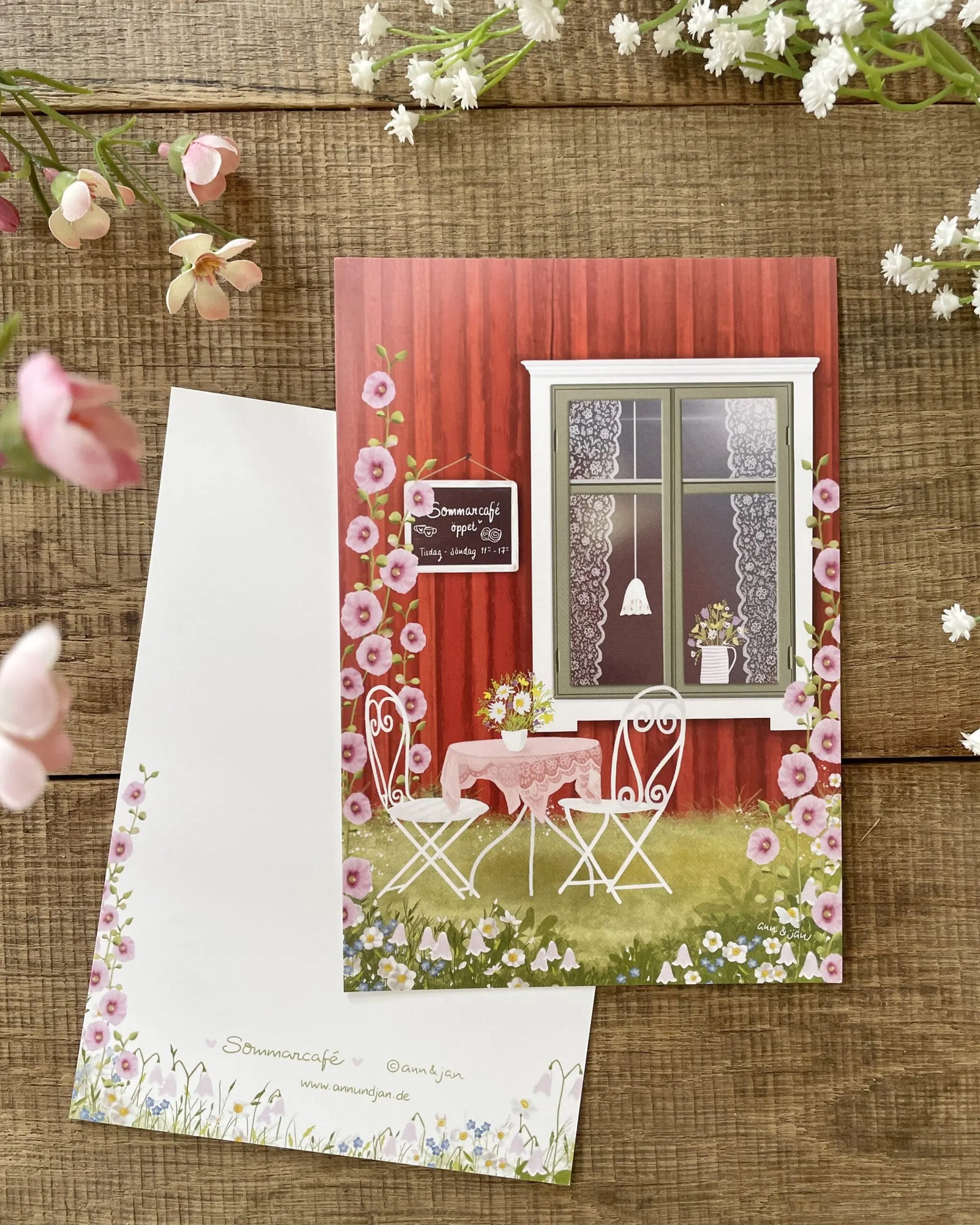 Grosse Postkarte | Sommarcafé