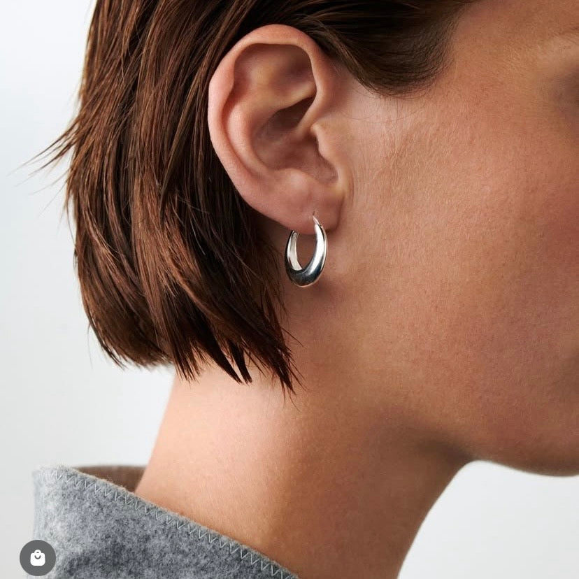 Ohrringe ATLAS | Silber 20 mm