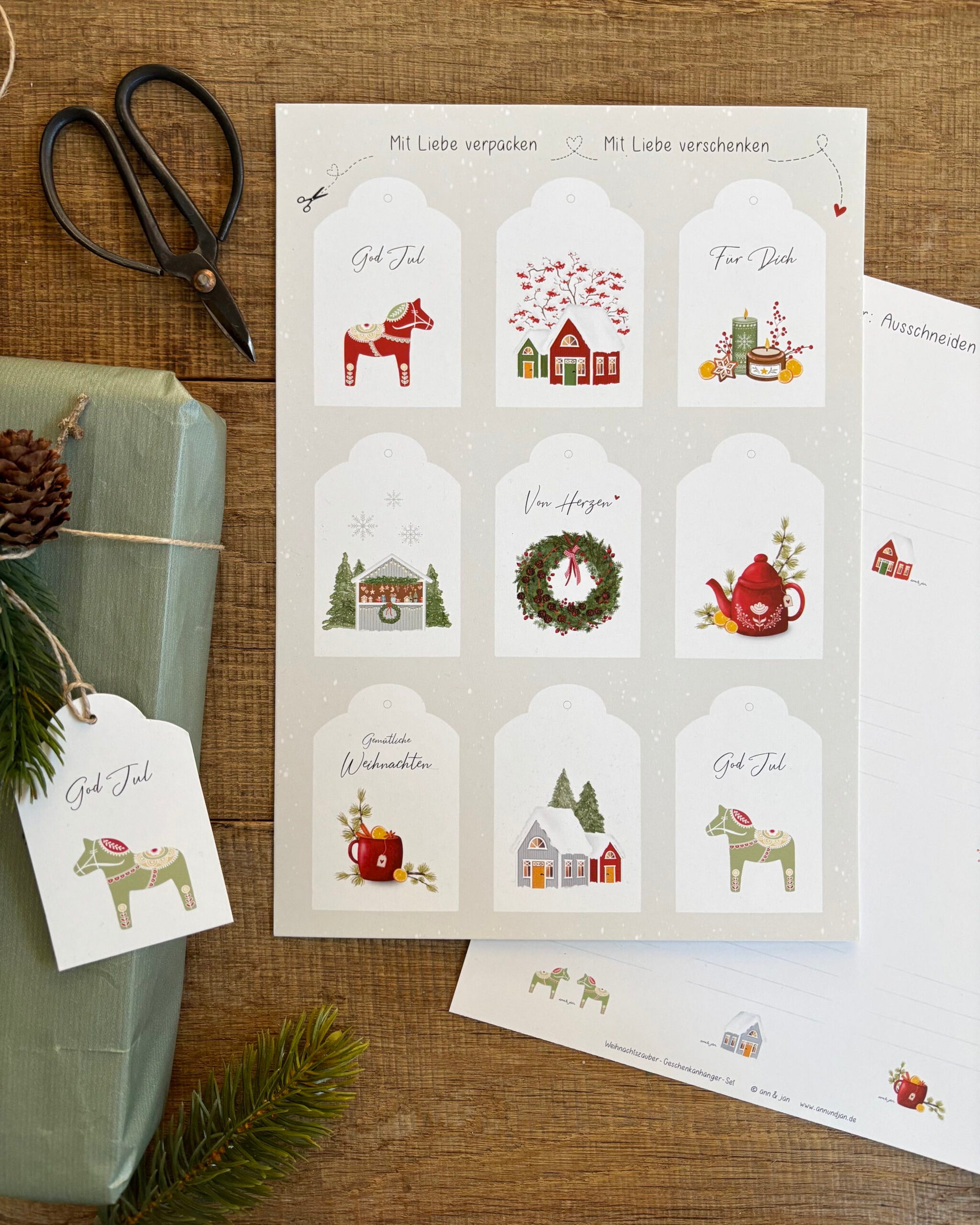 Geschenkanhänger | Weihnachtszauber 9 Stk.