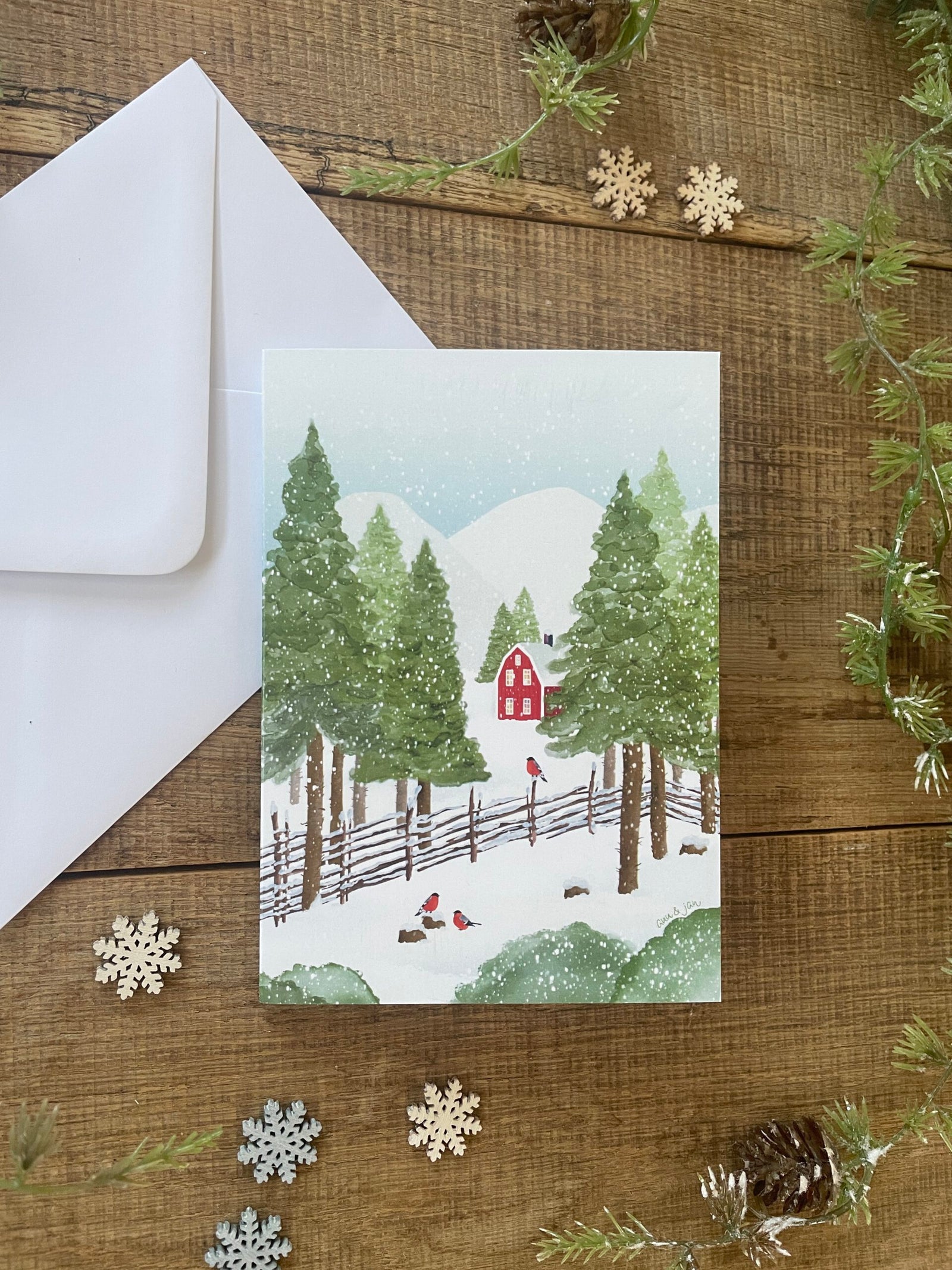 Klappkarte mit Umschlag | Zauberhafte Winterglück A6