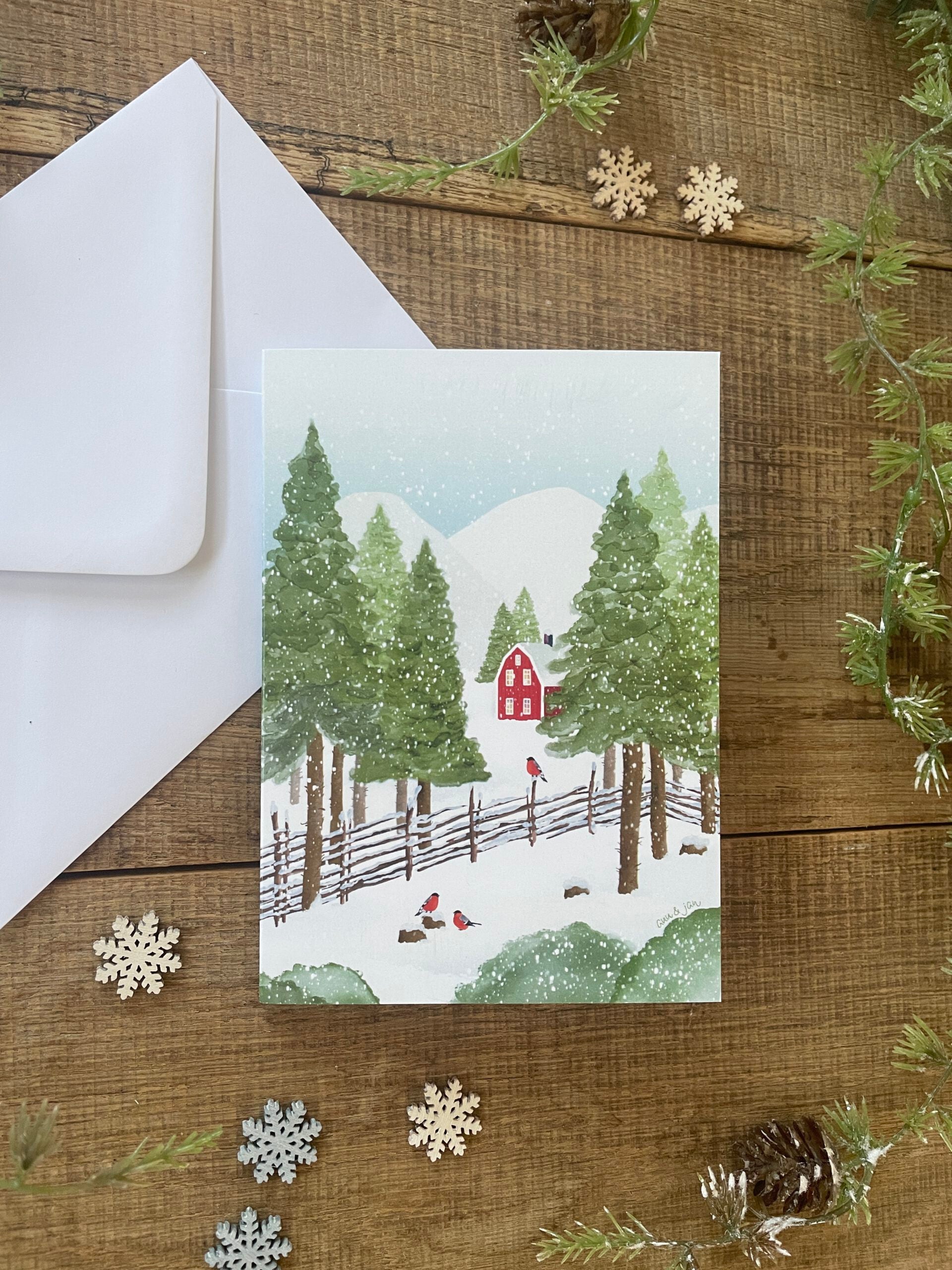 Klappkarte mit Umschlag | Zauberhafte Winterglück A6