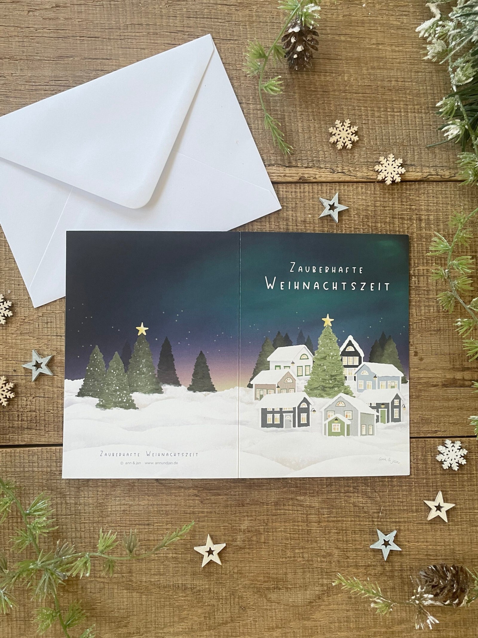 Klappkarte mit Umschlag | Zauberhafte Weihnachtszeit A6