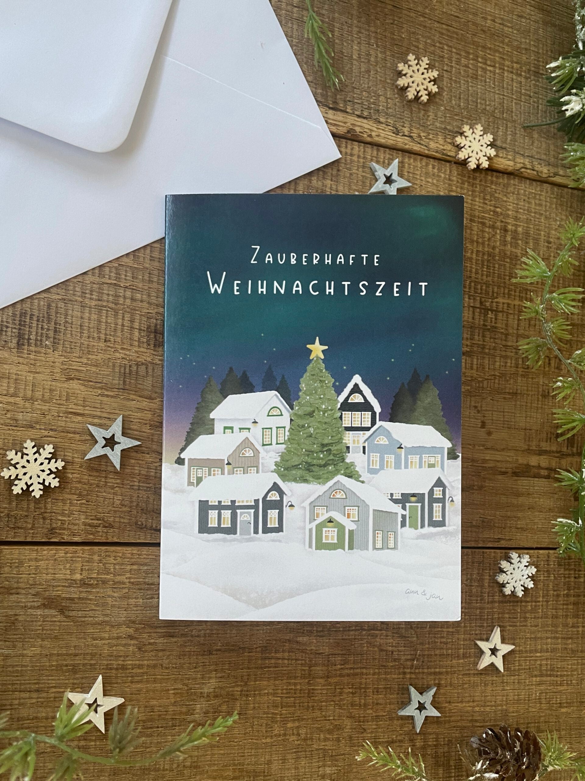 Klappkarte mit Umschlag | Zauberhafte Weihnachtszeit A6