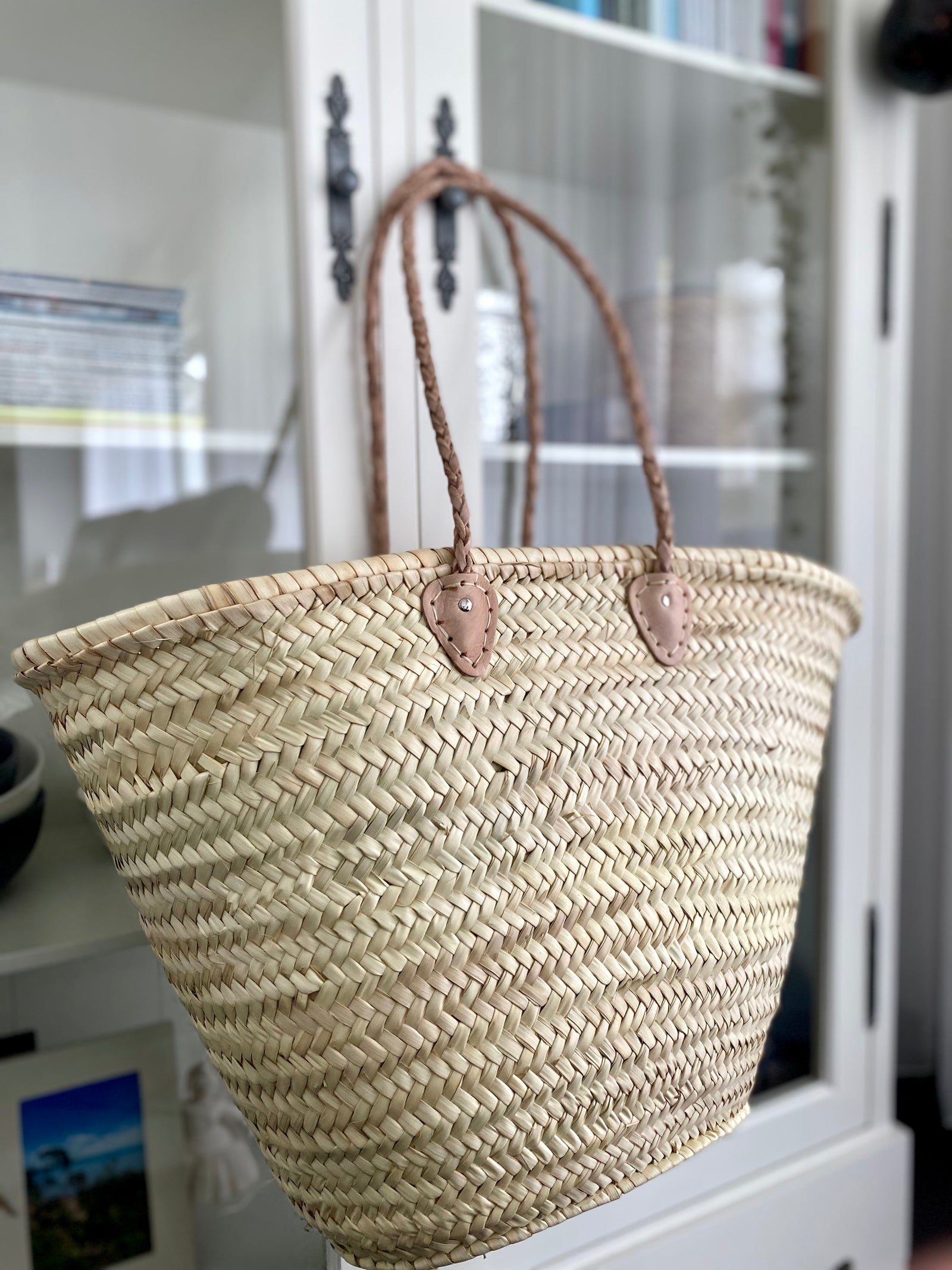 Korbtasche mit Lederhenkel | Extra