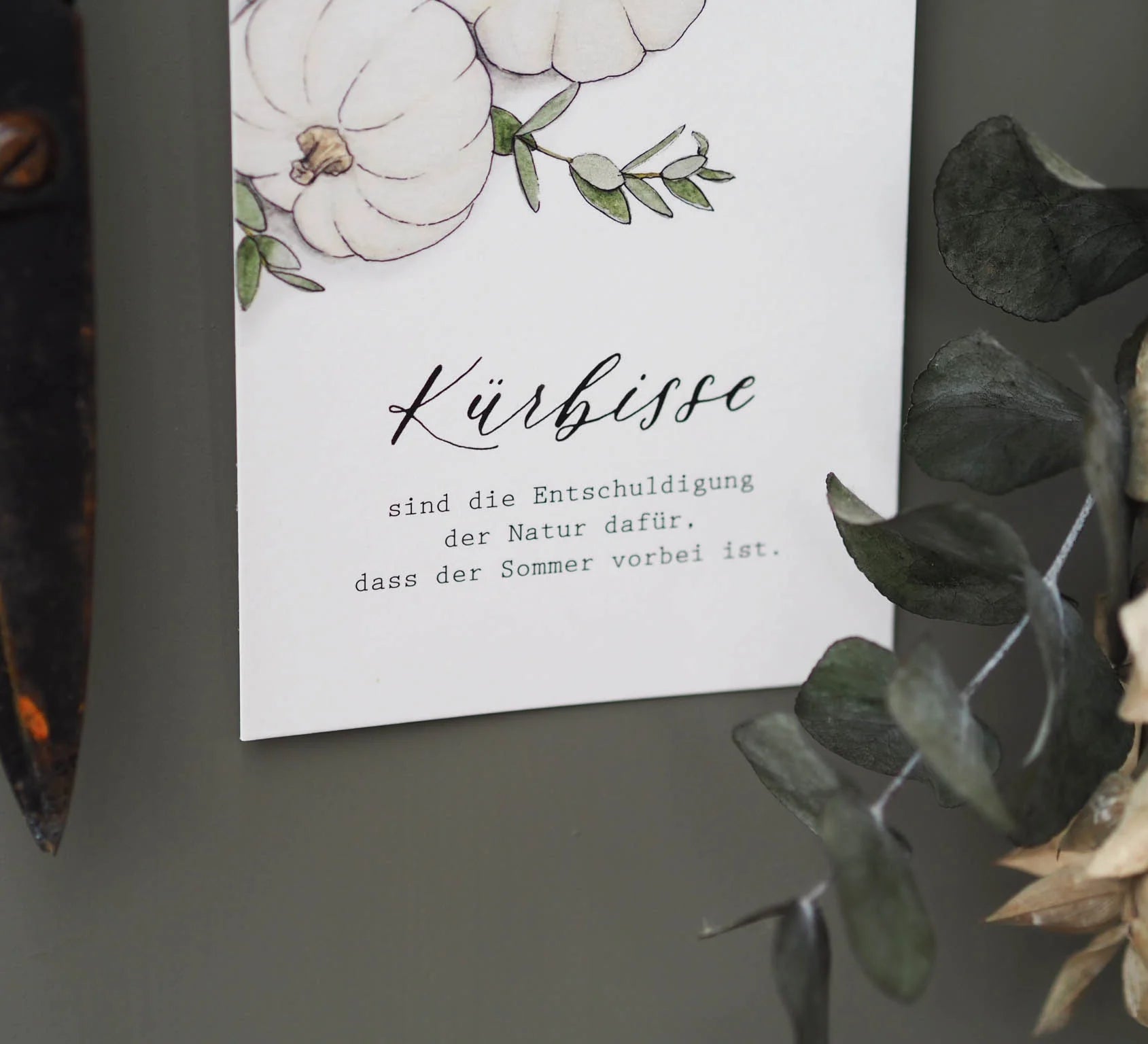Postkarte KÜRBISSE