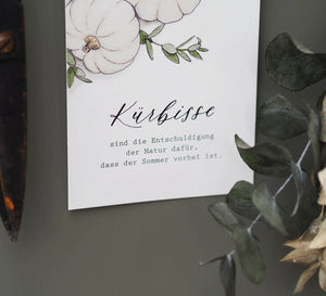 Postkarte KÜRBISSE