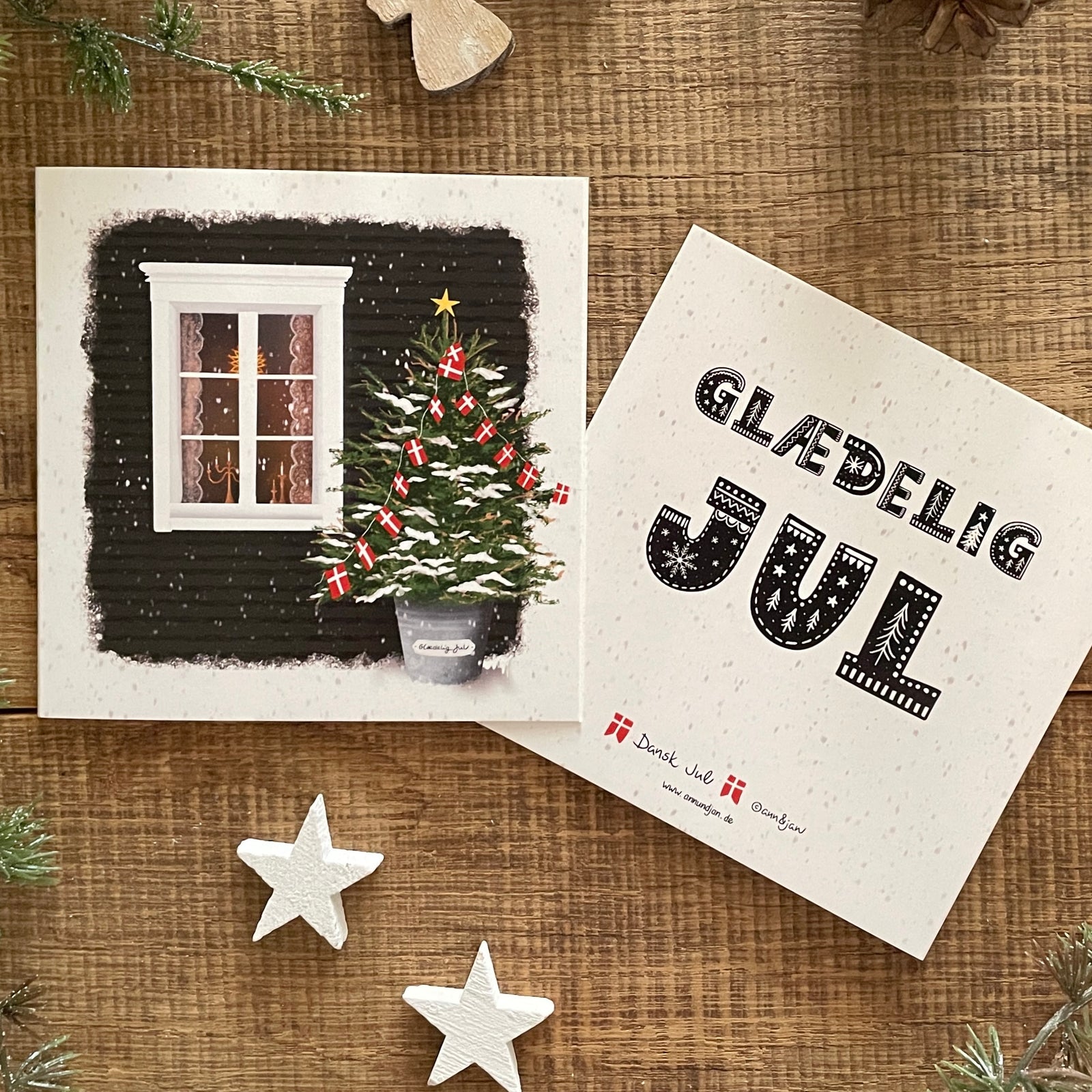 Klappkarte mit Umschlag | Dansk Jul