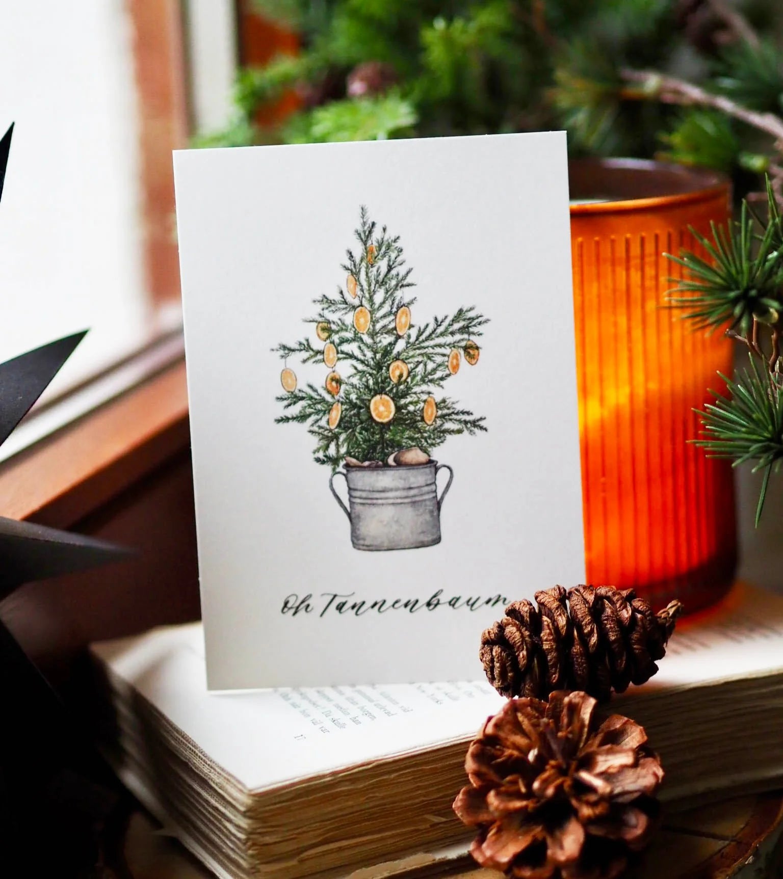 Postkarte OH TANNENBAUM