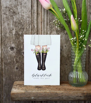 Postkarte GUMMISTIEFEL