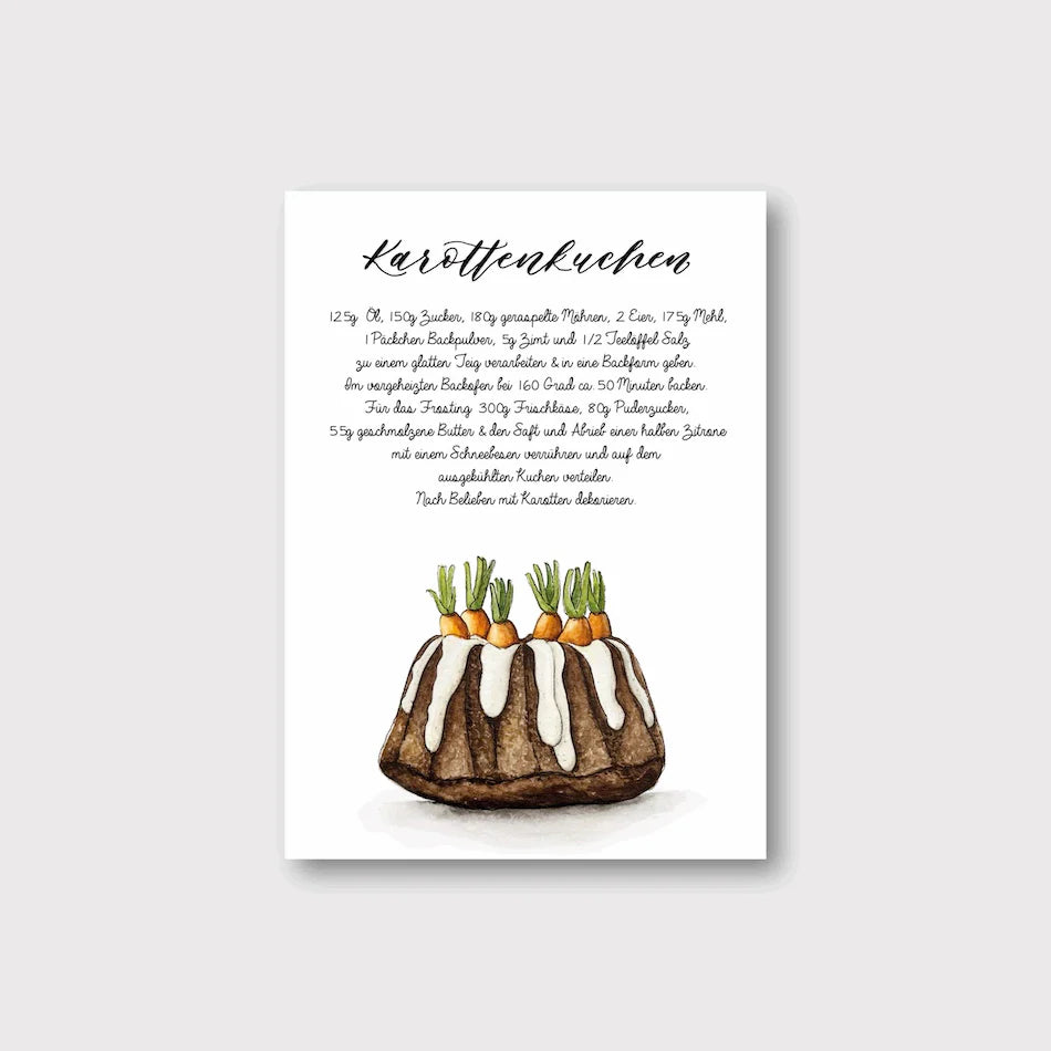 Postkarte KAROTTENKUCHEN