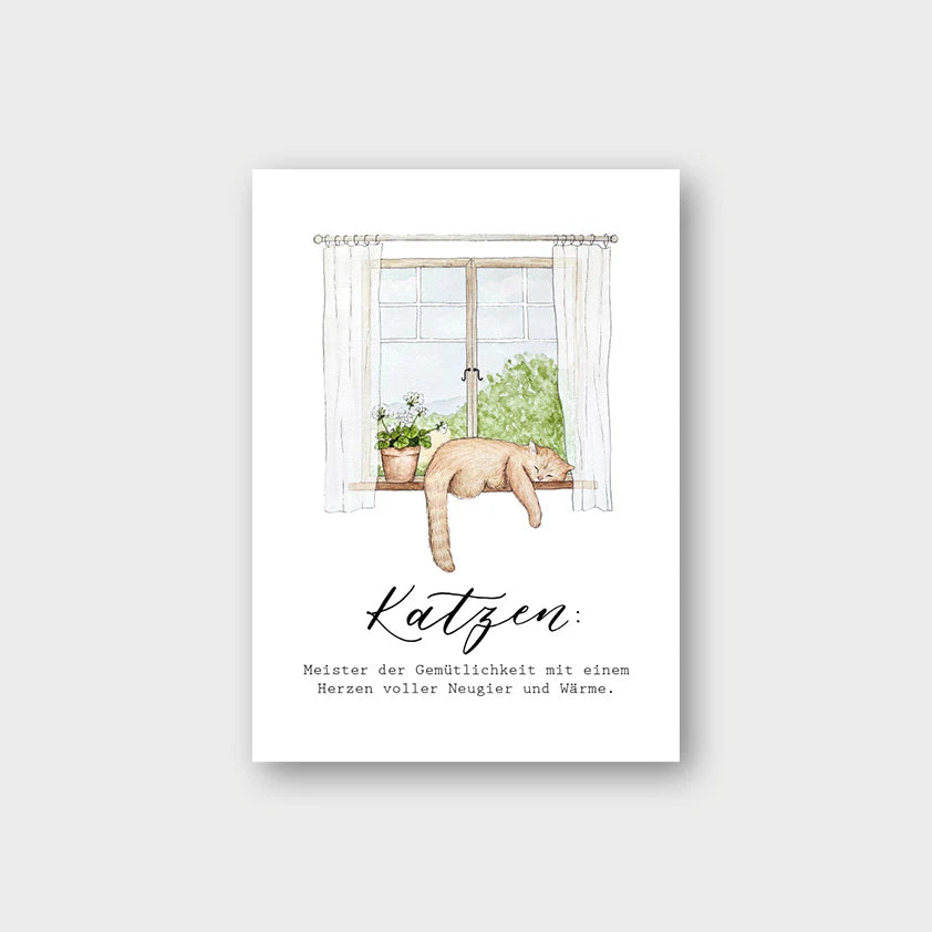 Postkarte KATZENLIEBE