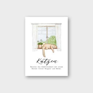 Postkarte KATZENLIEBE