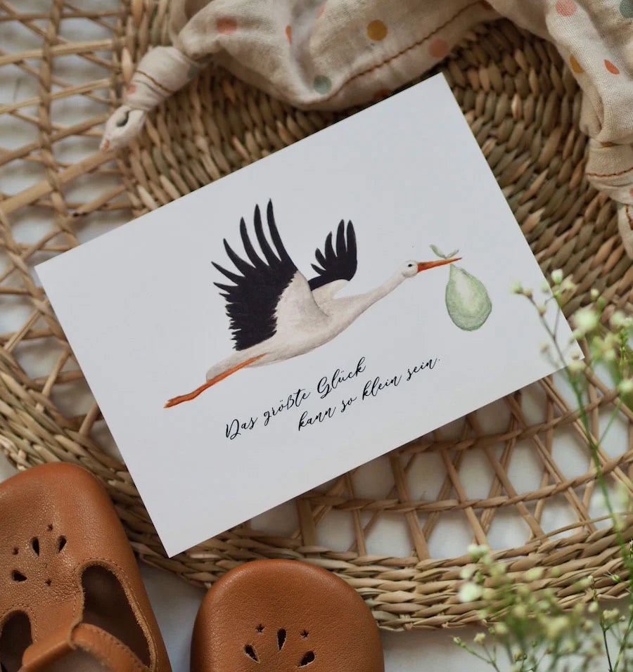 Postkarte KLAPPERSTORCH